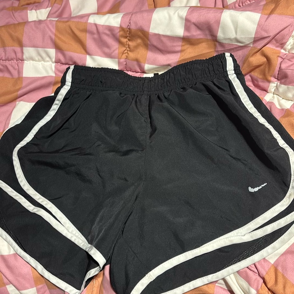 Black and white Nike shorts